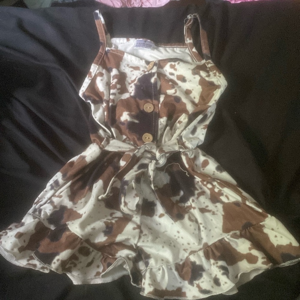 Brown baby romper